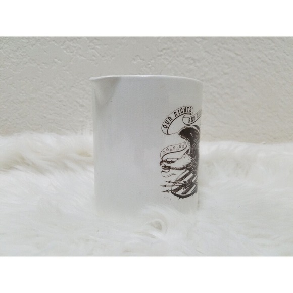 Our Right and Liberties 1/2 Pint Pitcher Staffordshire England Measuring Cup - Picture 4 of 8